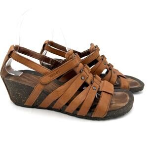 Teva Women's Brown Leather Cabrillo Gladiator Sandals Size 7
